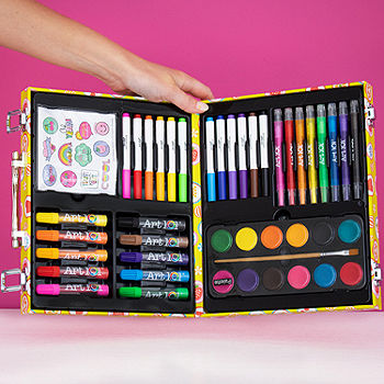 Art 101 Doodle and Color Art Set with 36 Pieces in a Colorful Carrying Case  61028, Color: Rainbow - JCPenney