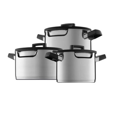 BergHOFF Manhattan Stainless Steel 10-Piece Cookware Set