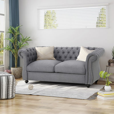 Somerville Roll-Arm Upholstered Loveseat