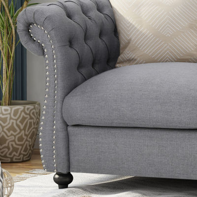 Somerville Roll-Arm Upholstered Loveseat
