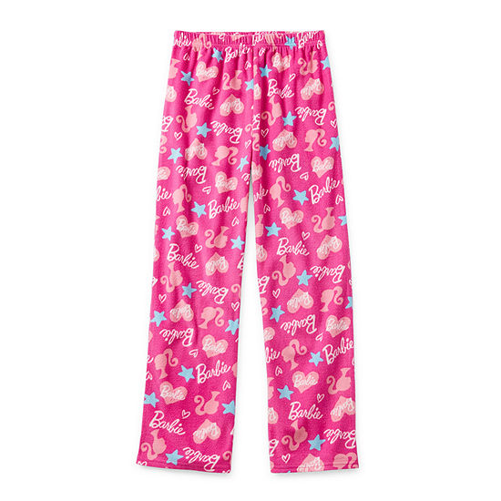 Little & Big Girls Barbie Fleece Pajama Pants, Color: Pink - JCPenney