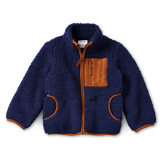 Okie Dokie Sherpa Toddler & Little Boys Knit Lightweight Jacket, Color ...