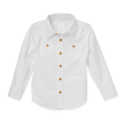 Okie Dokie Toddler & Little Boys Long Sleeve Button-Down Shirt