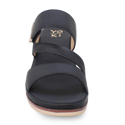 Yoki Womens Sicily Wedge Sandals