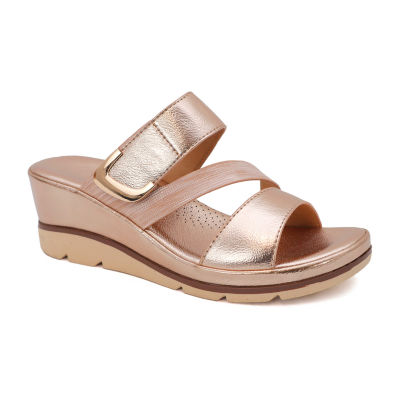 Yoki Womens Sicily Wedge Sandals