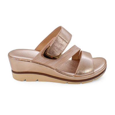 Yoki Womens Sicily Wedge Sandals