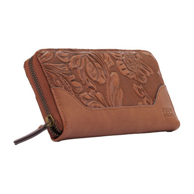 Frye and Co. Tooling Womens Zip Around Wallet