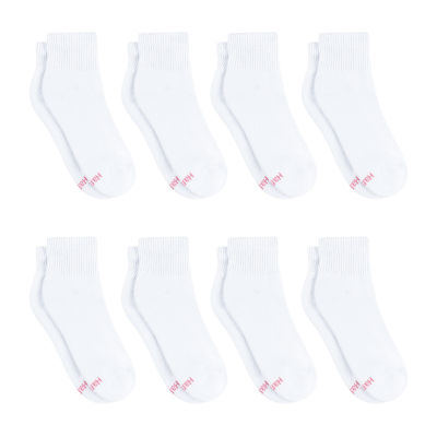 Hanes Cool Comfort Cushion Womens Multi-Pack 8 Pair Quarter Ankle Socks