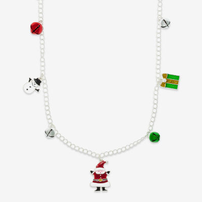 Mixit Christmas Charm Glass 36 Inch Cable Strand Necklace