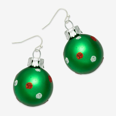 Mixit Christmas Ornament Drop Earrings