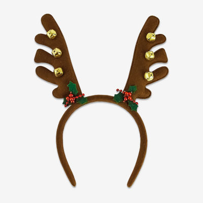 Mixit Reindeer Antlers & Bells Womens Headband