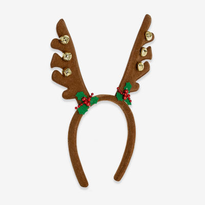 Mixit Reindeer Antlers & Bells Womens Headband