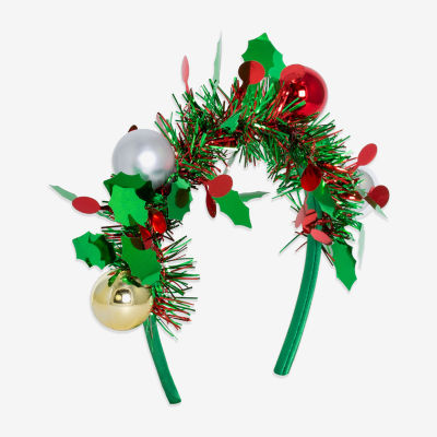 Mixit Green And Red Garland & Ornament Womens Headband