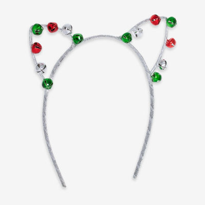 Mixit Silver Tone Holiday Cat Ears Womens Headband