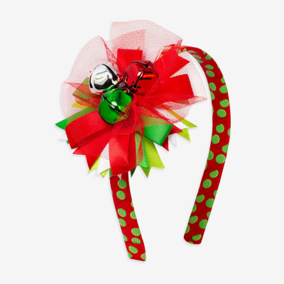 Mixit Red And Green Bows & Bells Womens Headband