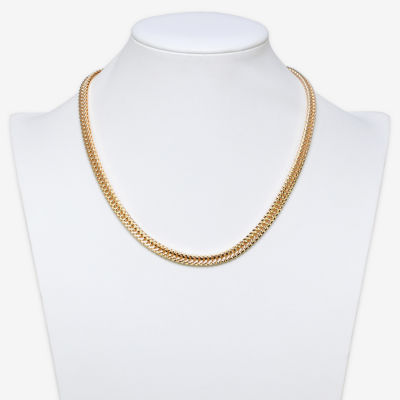 Bold Elements Gold Tone Stainless Steel 18 Inch Cable Chain Necklace