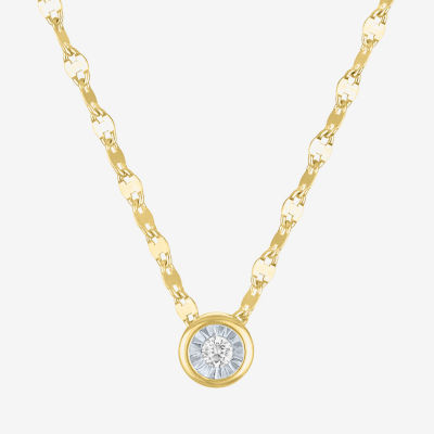 Yes, Please! (G-H / I1-I2) Womens 2-pc. Diamond Accent Lab Grown White Diamond 14K Gold Over Silver Round Necklace Set