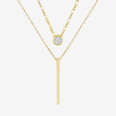YES, PLEASE! 2-pc.Lab-Grown (G-H / I1-I2) Diamond Accent Necklace Set in Sterling Silver