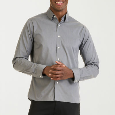 Van Heusen Mens Slim Fit Long Sleeve Button-Down Shirt