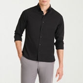 Wrangler Checotah Mens Classic Fit Long Sleeve Striped Button-Down Shirt