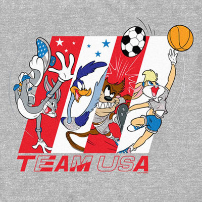 Mens Short Sleeve Looney Tunes Sports Graphic T-Shirt