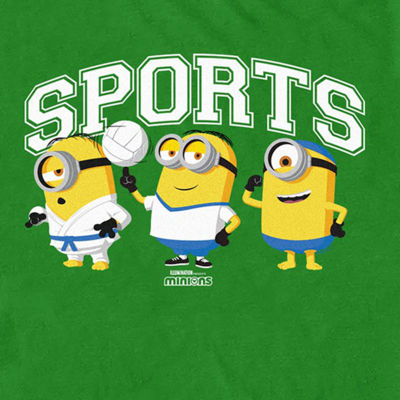 Mens Short Sleeve Minions Sports Graphic T-Shirt