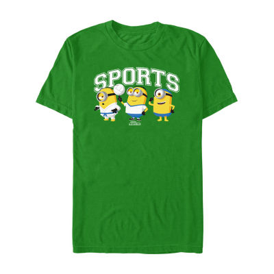 Mens Short Sleeve Minions Sports Graphic T-Shirt