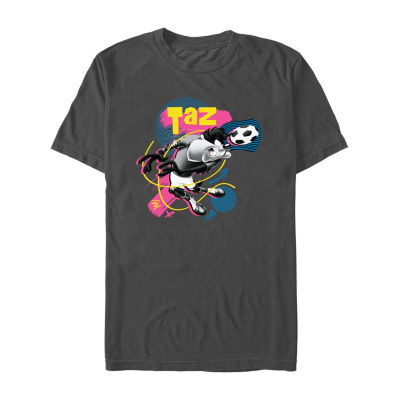 Mens Short Sleeve Looney Tunes Soccer Graphic T-Shirt