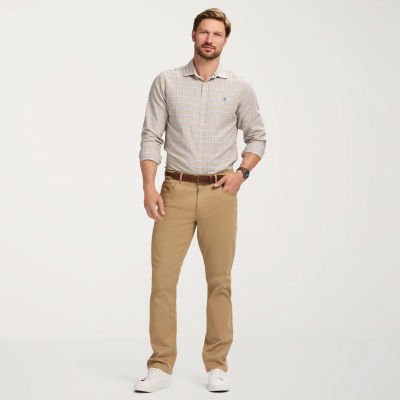 IZOD Saltwater Stretch Mens Straight Fit Flat Front Pant