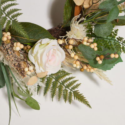 Safavieh Rose & Fern Wreath