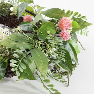 Safavieh Sweetgum & Mandarin Semi Wreath