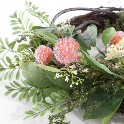 Safavieh Sweetgum & Mandarin Semi Wreath