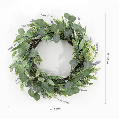 Safavieh Eucalyptus Leaf & Fennel Wreath