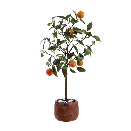 Safavieh Orange Indoor Artificial Tree, One Size, Red