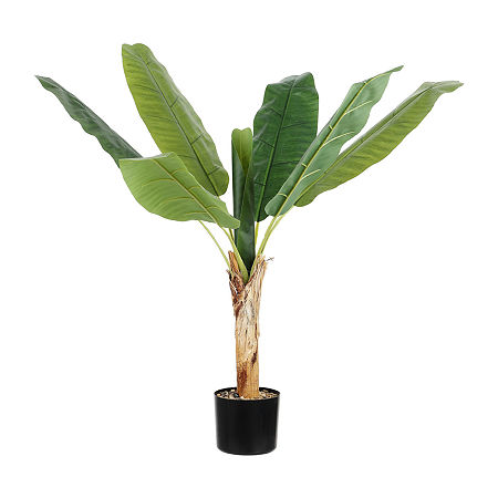 Safavieh Banana Leaf Indoor Artificial Tree, One Size, Black