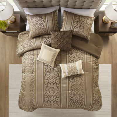 Madison Park Abigail Jacquard 6-pc. Midweight Comforter Set