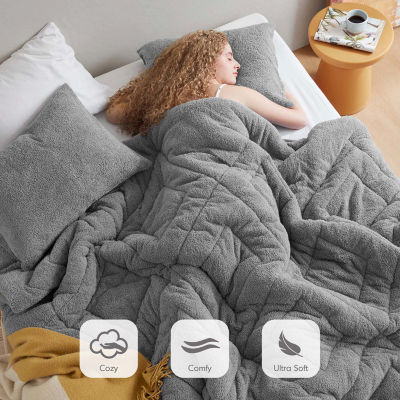 510 Design Kyla Quilted Teddy Midweight Comforter Set