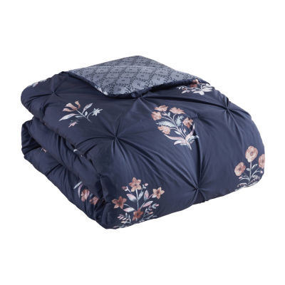 Madison Park Peony Pintuck 4-pc. Midweight Comforter Set