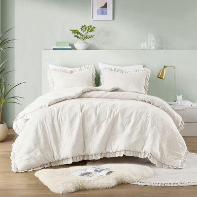 510 Design Phoebe Diamond Quilted Ruffle Edge Midweight Comforter Set