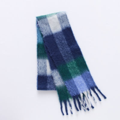 a.n.a Plaid Skinny Scarf