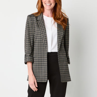 Black Label by Evan-Picone Womens Classic Fit Suit Jacket