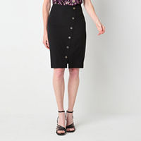 Black Label by Evan-Picone Womens Suit Skirt, 16, Black