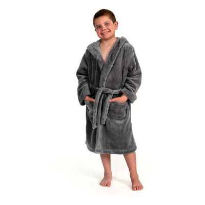 Linum Home Textiles Plush Little & Big Boys Long Sleeve Bathrobe