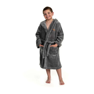 Linum Home Textiles Plush Dino Little & Big Boys Long Sleeve Bathrobe