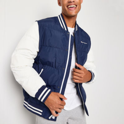 Champion Quilted Mens Heavyweight Bomber Puffer Jacket