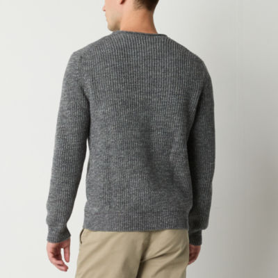 mutual weave Mens Crew Neck Long Sleeve Pullover Sweater