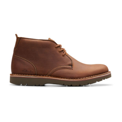 Clarks Mens Eastridge Flat Heel Lace Up Boots