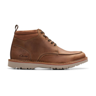 Clarks Mens Eastridge Flat Heel Lace Up Boots