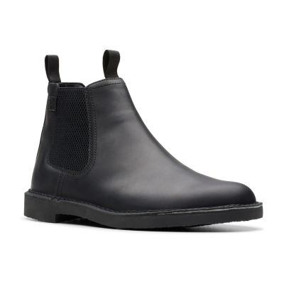 Clarks Mens Shepton Flat Heel Chelsea Boots