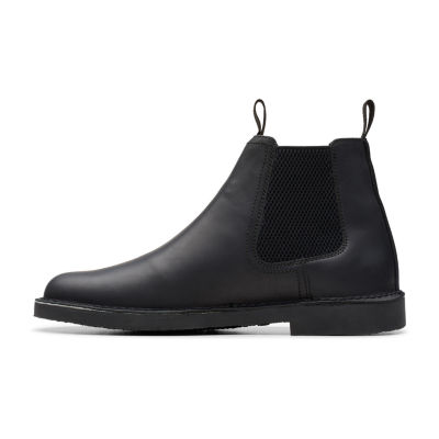 Clarks Mens Shepton Flat Heel Chelsea Boots